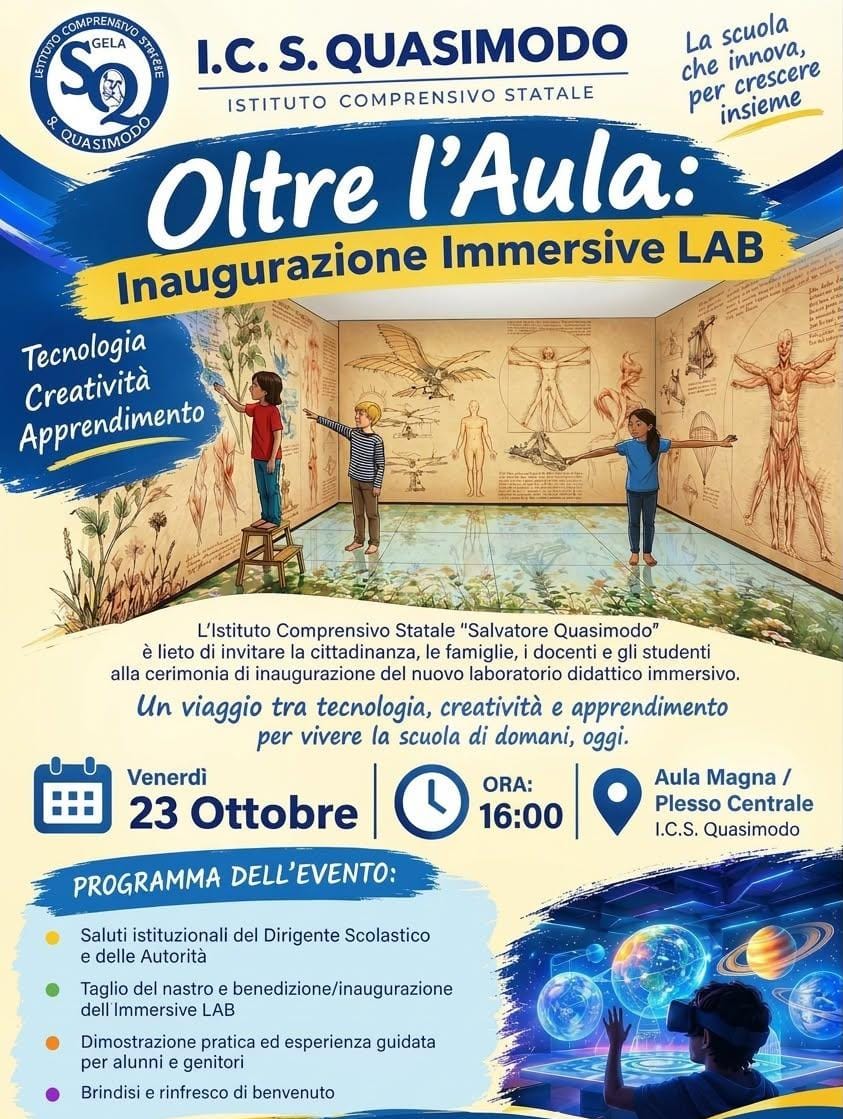 Oltre l'Aula: inaugurazione immersive Lab